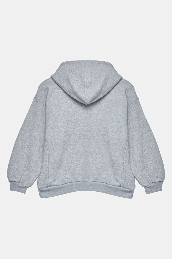 Light Gray Hooded Children's Sweatshirt 2