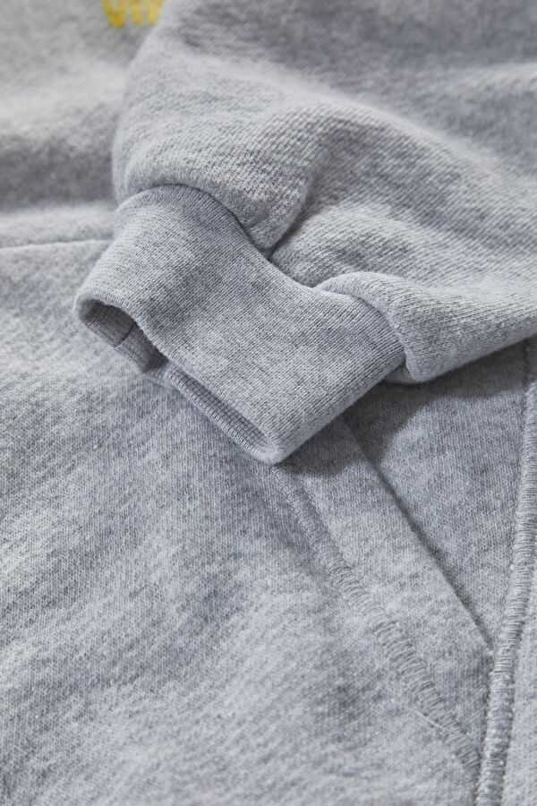 Light Gray Hooded Children's Sweatshirt 4