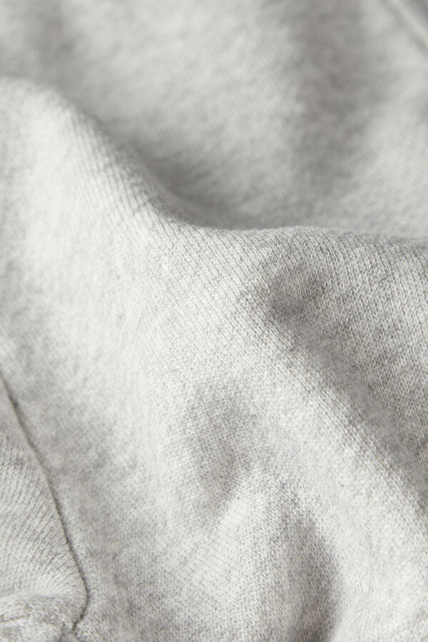Gray Melange Slim-Fit Children's Sports Trousers 6