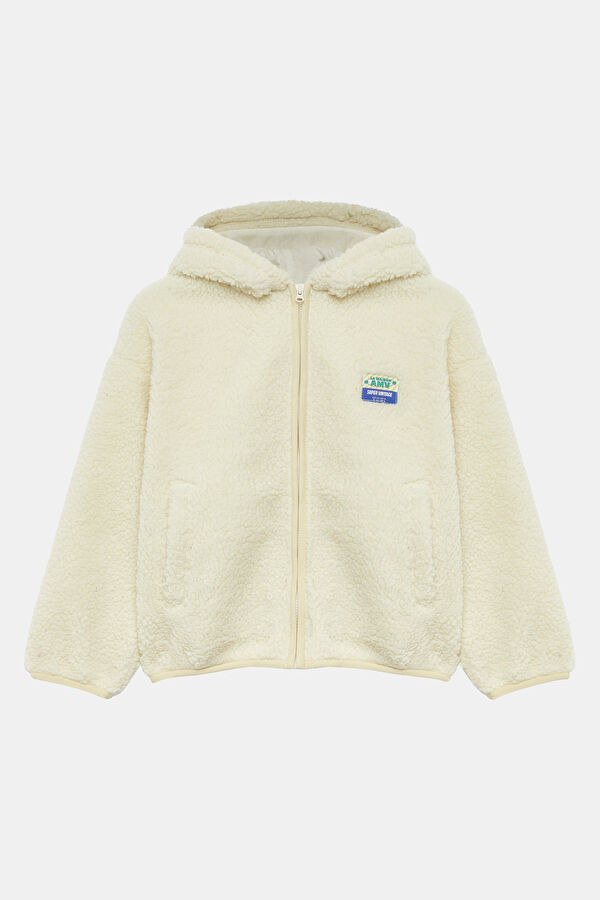 Ecru Hoodie Sweatshirt