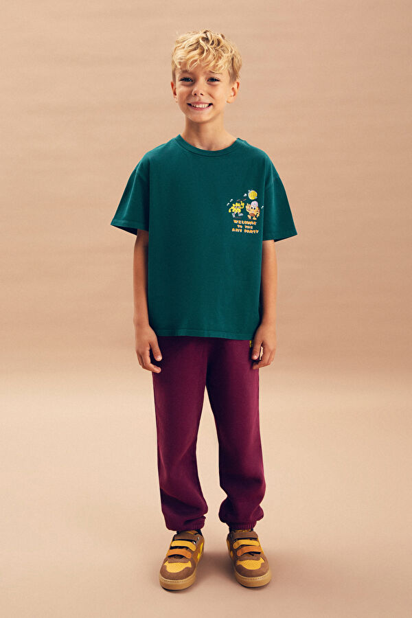Yeşil Bisiklet Yaka T-Shirt 3