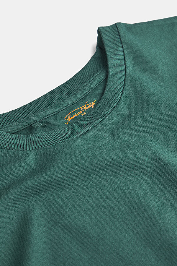 Yeşil Bisiklet Yaka T-Shirt 6