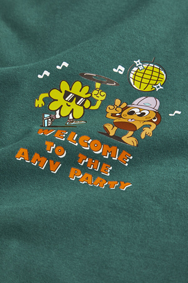 Yeşil Bisiklet Yaka T-Shirt 7