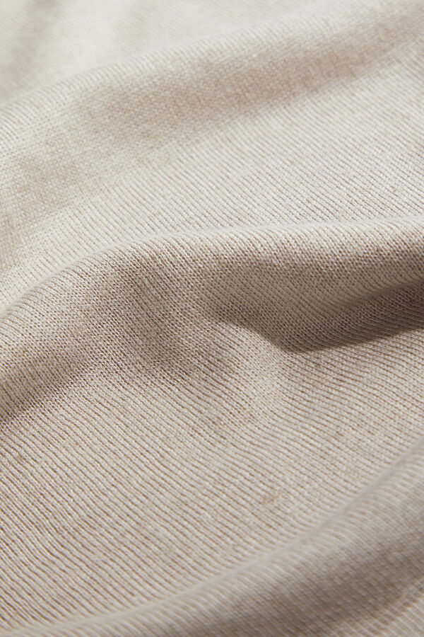 Mink Polo Collar Linen Viscose Men's T-Shirt 5