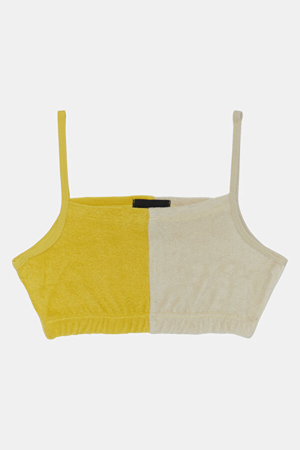 Mustard Yellow Strappy Women's Blouse