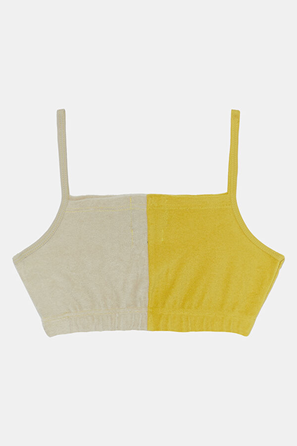 Mustard Yellow Strappy Women's Blouse 2