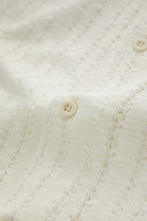 Ecru Textured Shirt 7