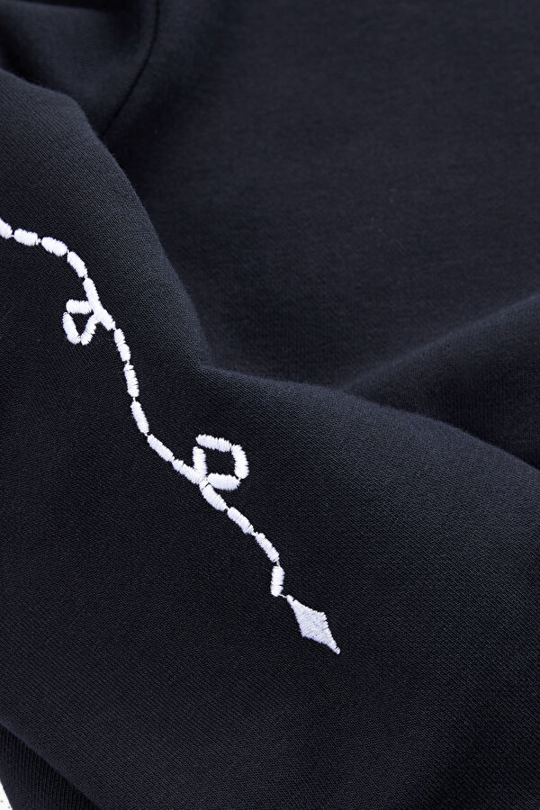 Lacivert Bisiklet Yaka Sweatshirt 4