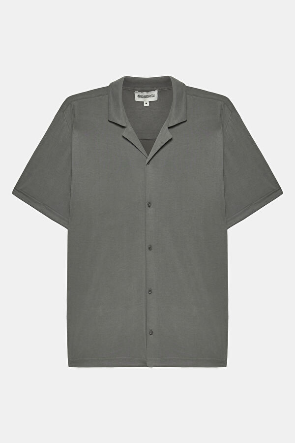 Anthracite Resort Collar Shirt