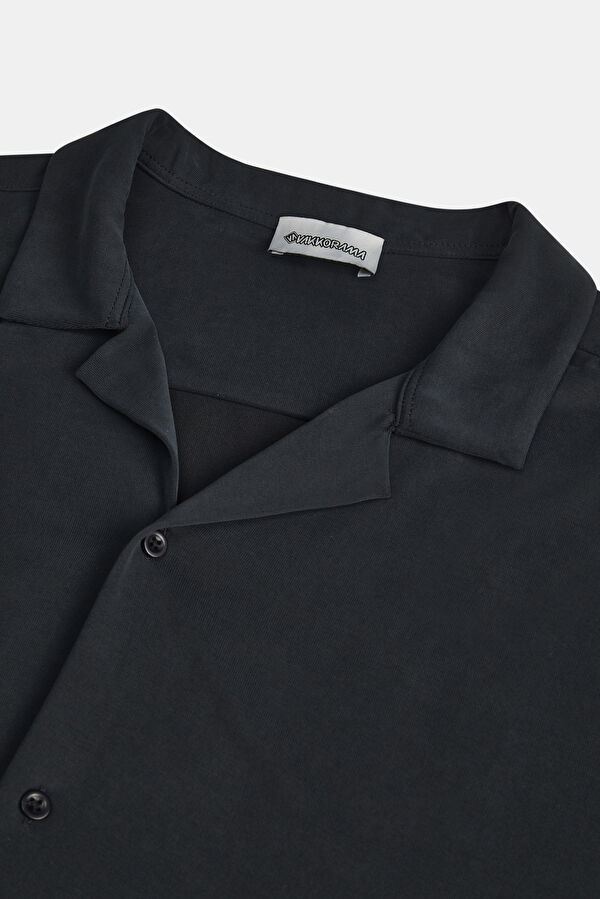 Black Resort Collar Shirt 6