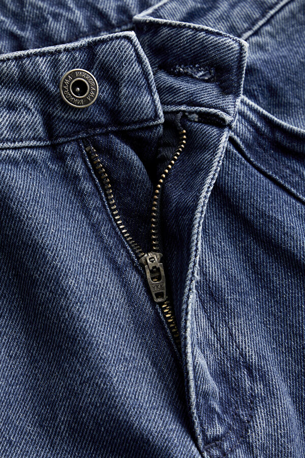 Blue Straight Leg Denim Men's Trousers 6