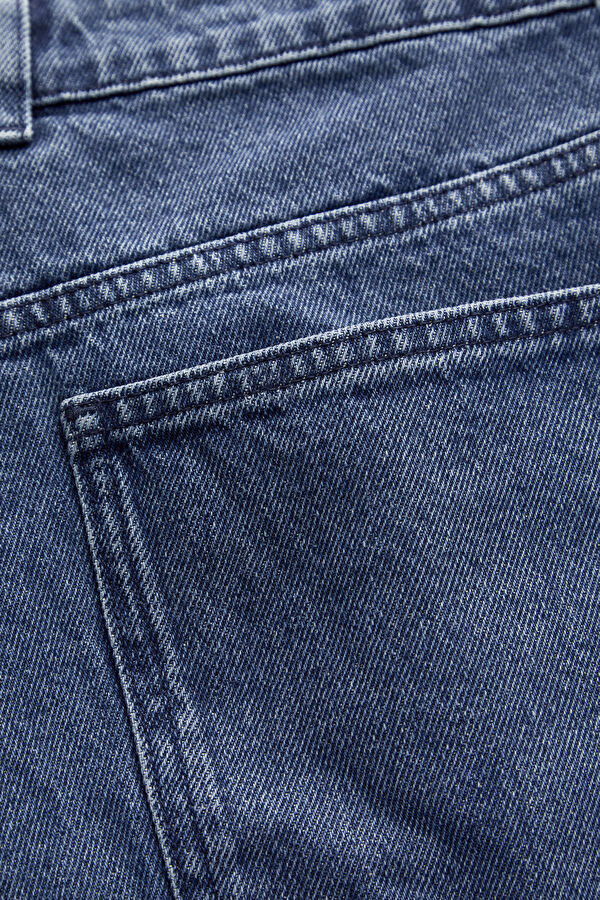 Blue Straight Leg Denim Men's Trousers 7