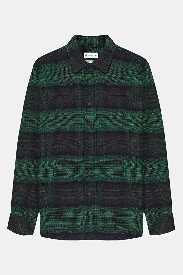 Multicolored Plaid Regular Men's Shirt
