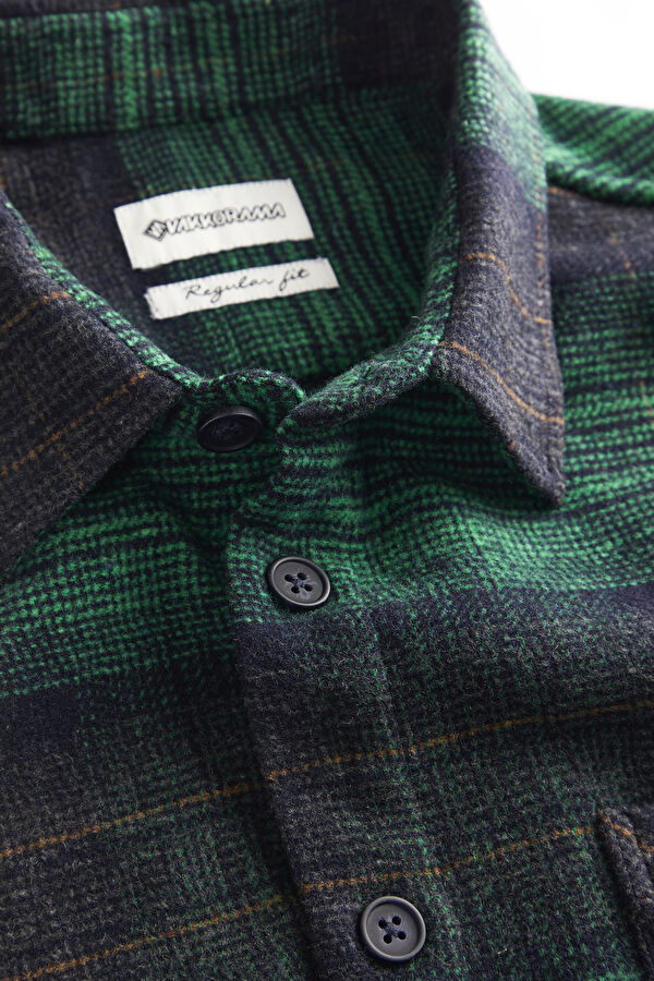 Multicolored Plaid Regular Men's Shirt 3