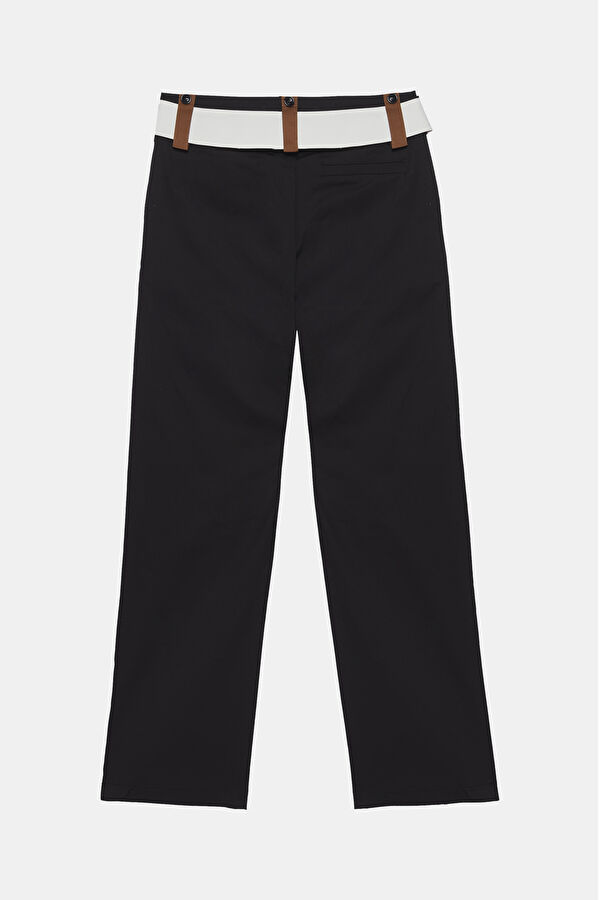 Black Straight Cut Trousers 2