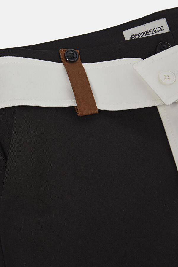 Black Straight Cut Trousers 3