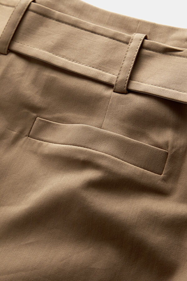 Camel Straight Leg Women's Trousers 5