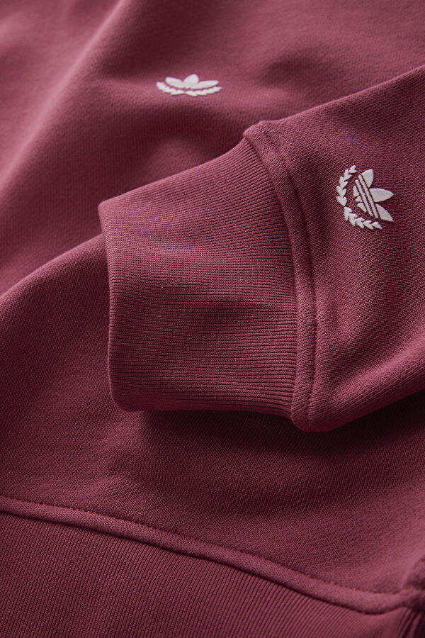 Koyu Pembe Relax Kalıp Kapuşonlu Sweatshirt 4