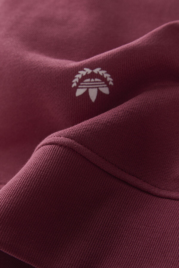 Koyu Pembe Relax Kalıp Kapuşonlu Sweatshirt 5