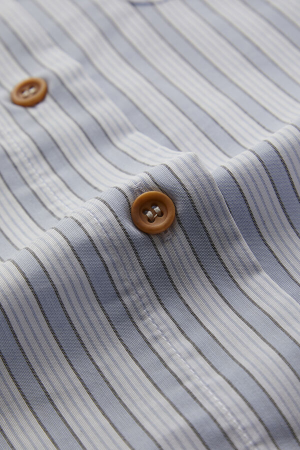 Women's Shirt with Blue Striped Pattern 3