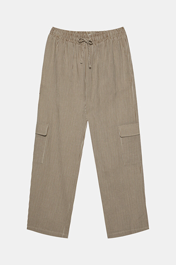 Off-white wide-leg women's trousers