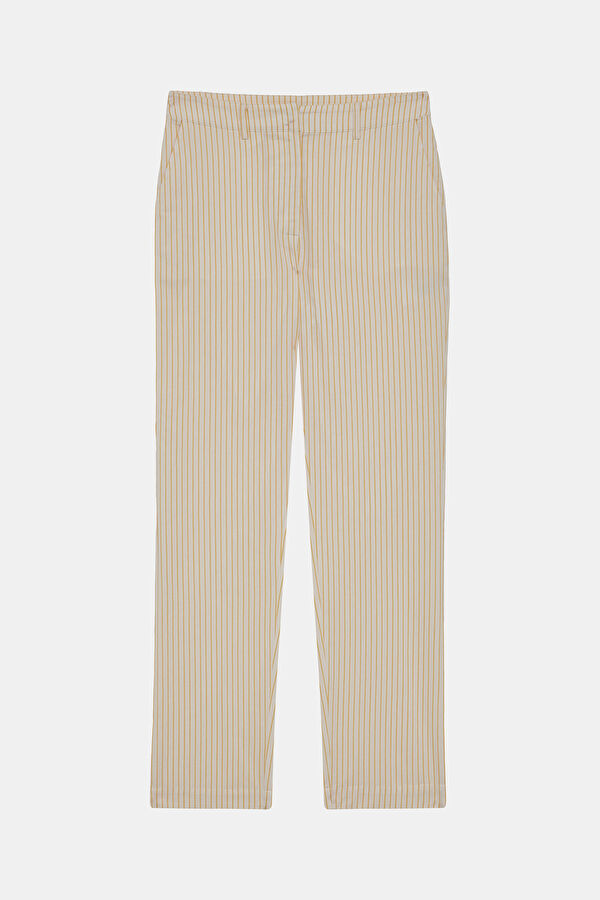 Yellow Women's Straight Leg Trousers