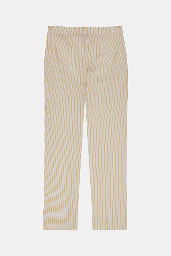 Yellow Women's Straight Leg Trousers 2