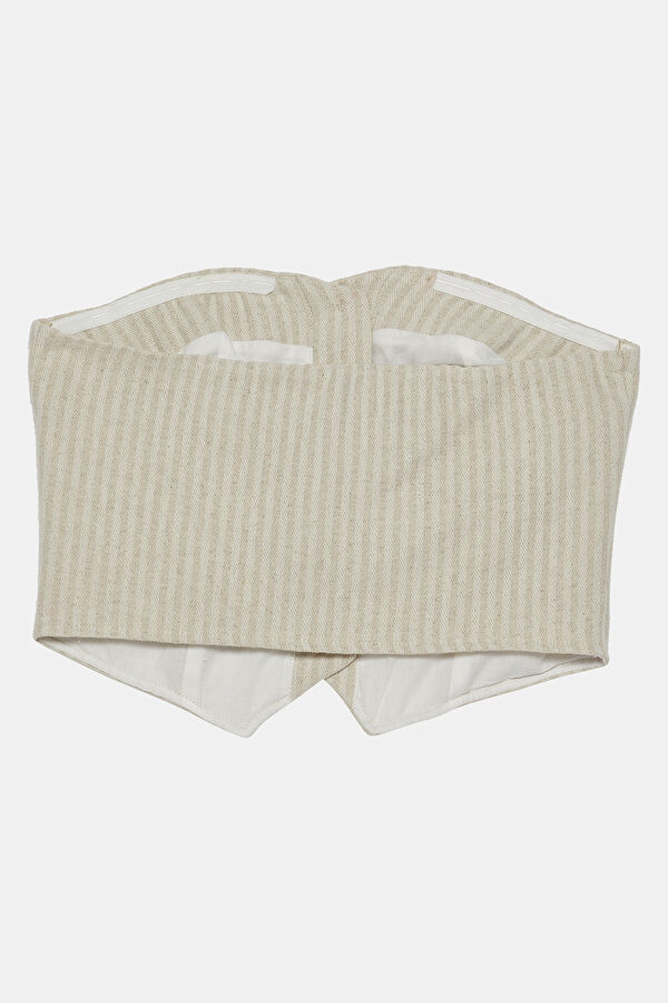 Off-white striped women's blouse 2