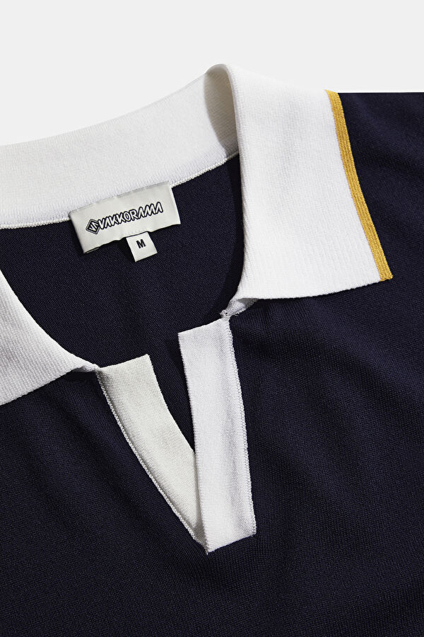 Lacivert Polo Yaka T-Shirt 3