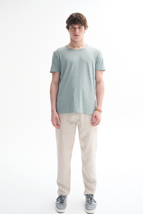 Relax Fit Beige Trousers