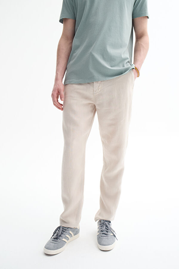 Relax Fit Beige Trousers 2