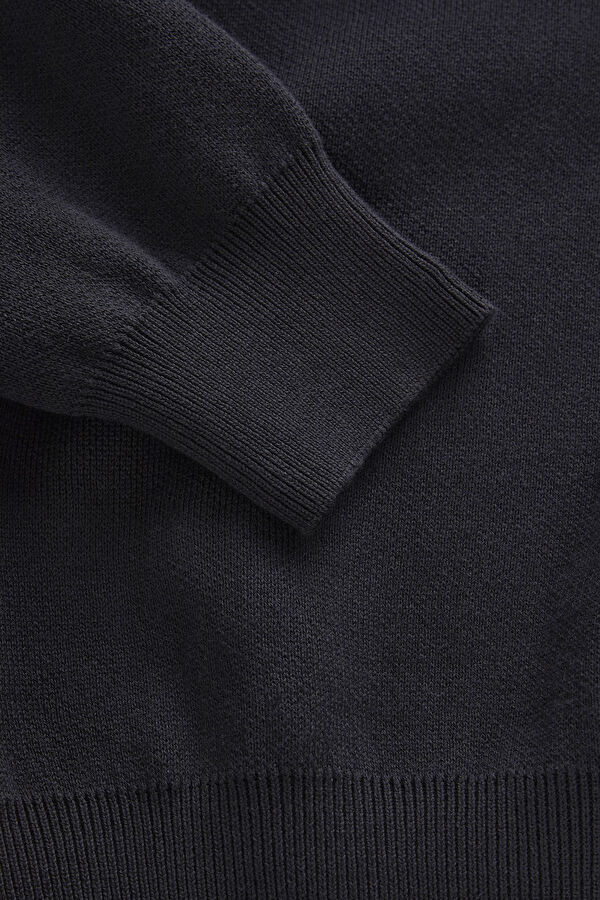 Siyah Relax Kalıp Bisiklet Yaka Erkek Sweatshirt 4