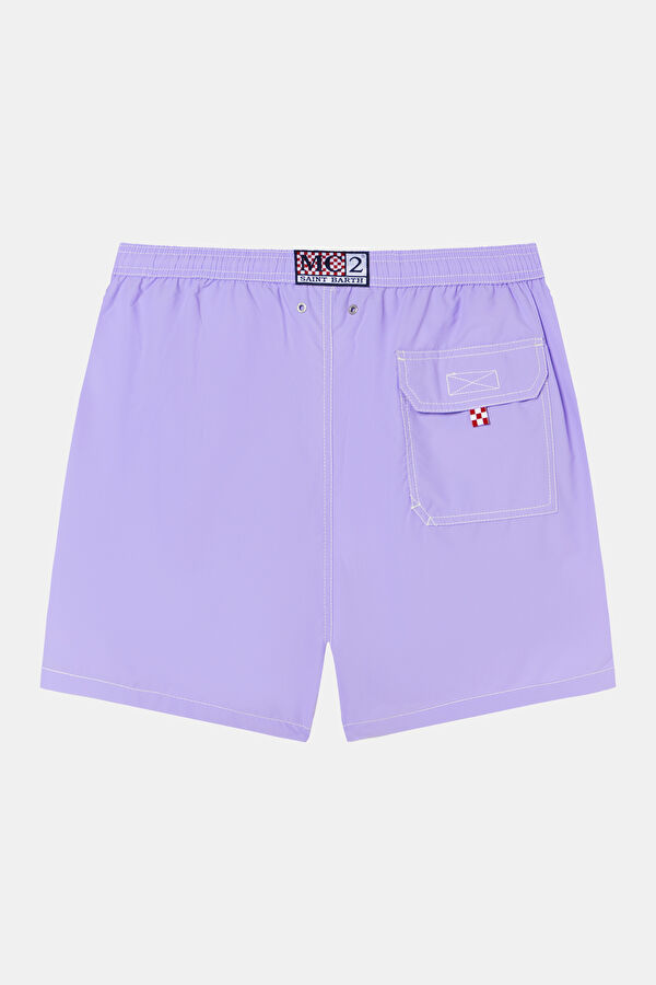 Lilac Elastic Men's Swimsuit 2