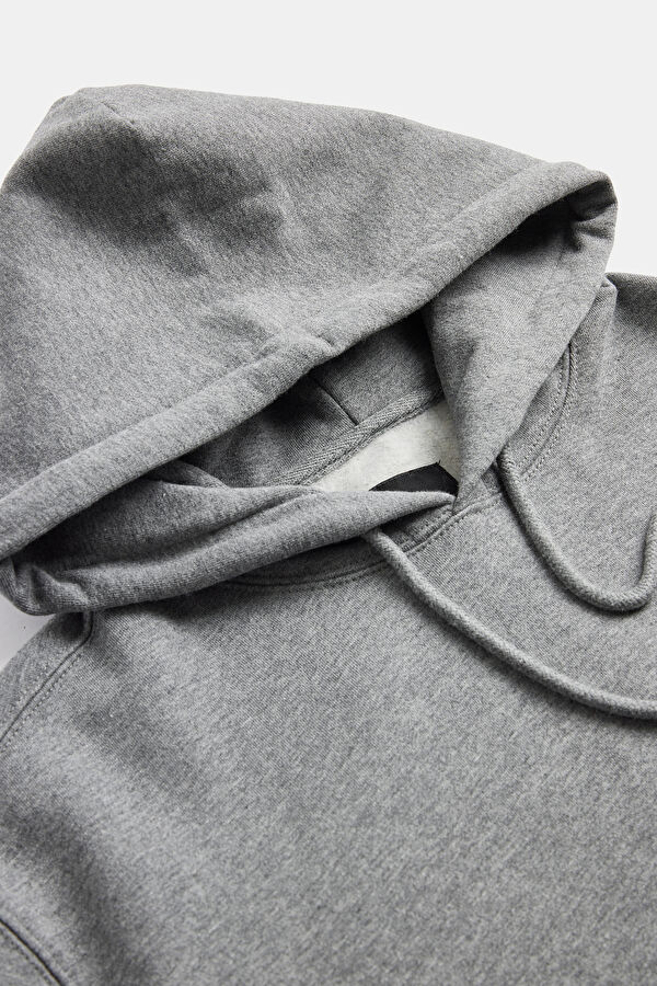 Grey Printed Hoodie Sweatshirt 6