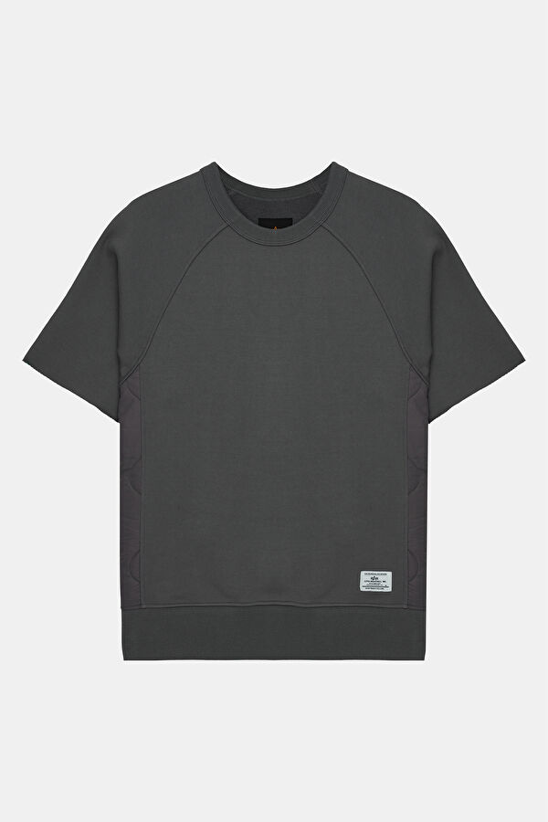 Gri Bisiklet Yaka Erkek Sweatshirt 4
