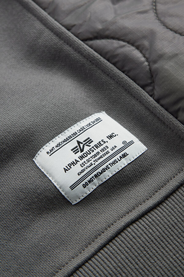 Gri Bisiklet Yaka Erkek Sweatshirt 7