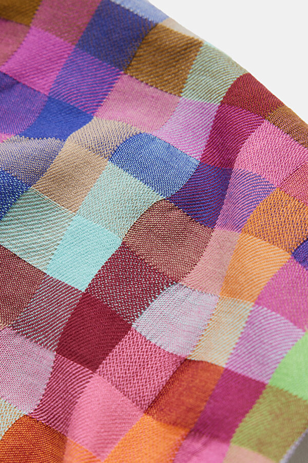 Multicolor Check Cleavage Blouse 4