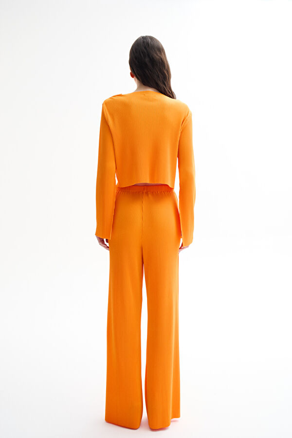Orange Bicycle Collar Blouse 2