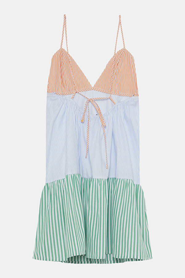 Colorful Striped Mini Dress for Women 4