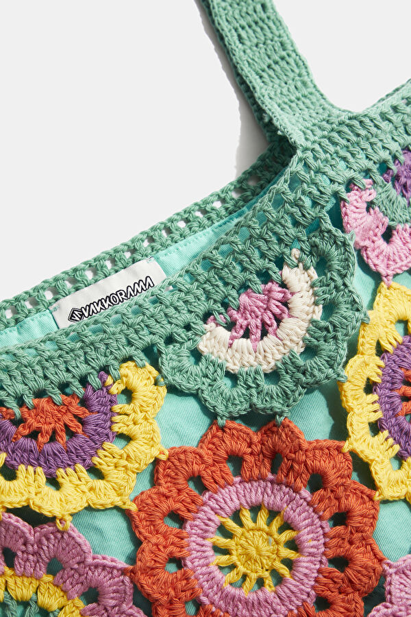 Multicolor Sleeveless Suspender Blouse 3