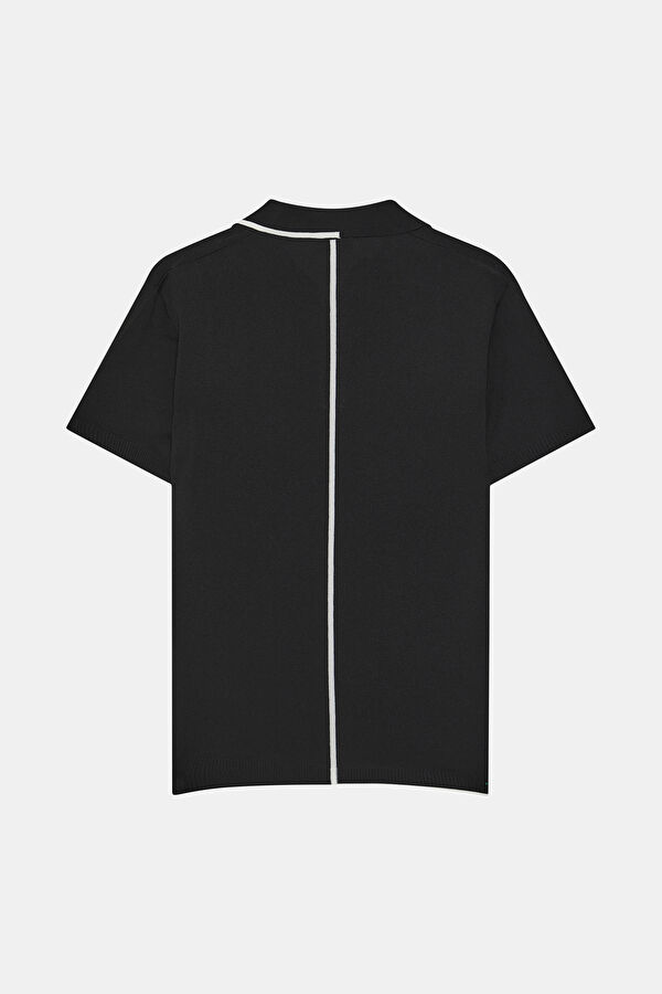 Siyah Polo Yaka T-Shirt 2