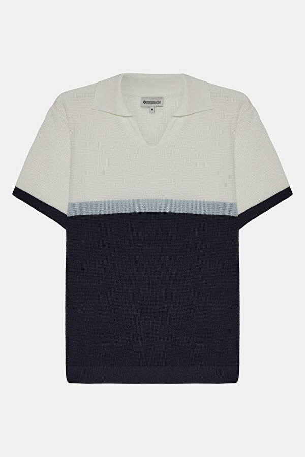 Ekru Polo Yaka T-Shirt