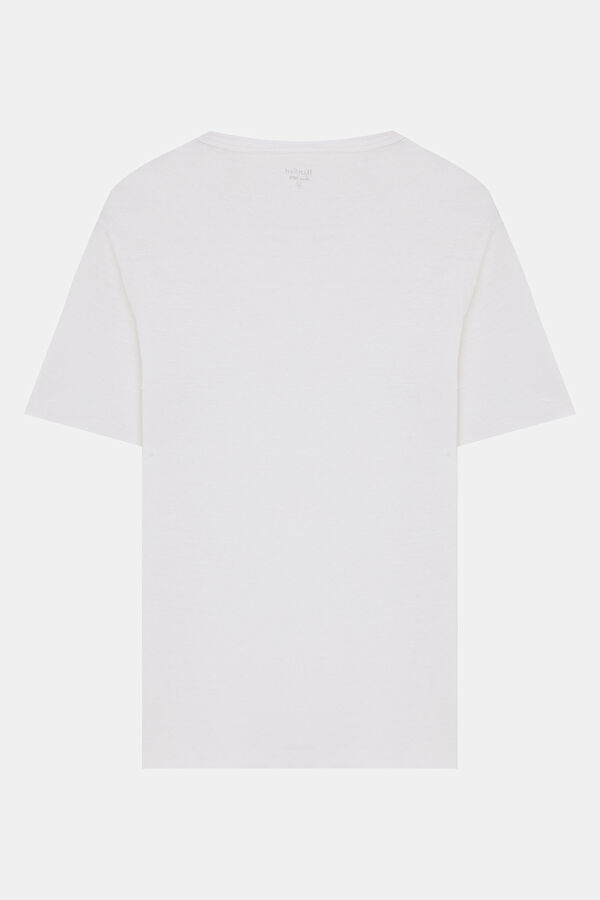 Relax Mold White Crew Neck T-Shirt 2