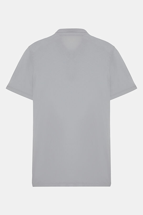 Light Grey Bicycle Collar Tshirt 2
