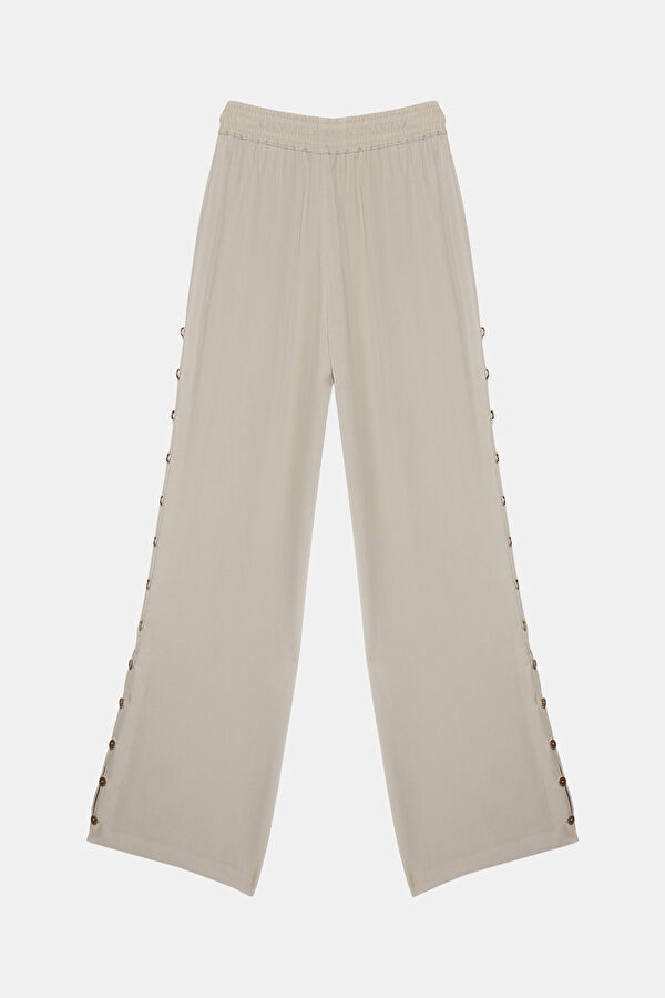Stone Wide Leg Women's Trousers 2