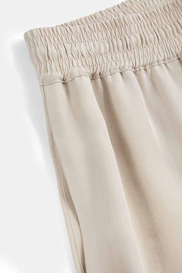 Stone Wide Leg Women's Trousers 4
