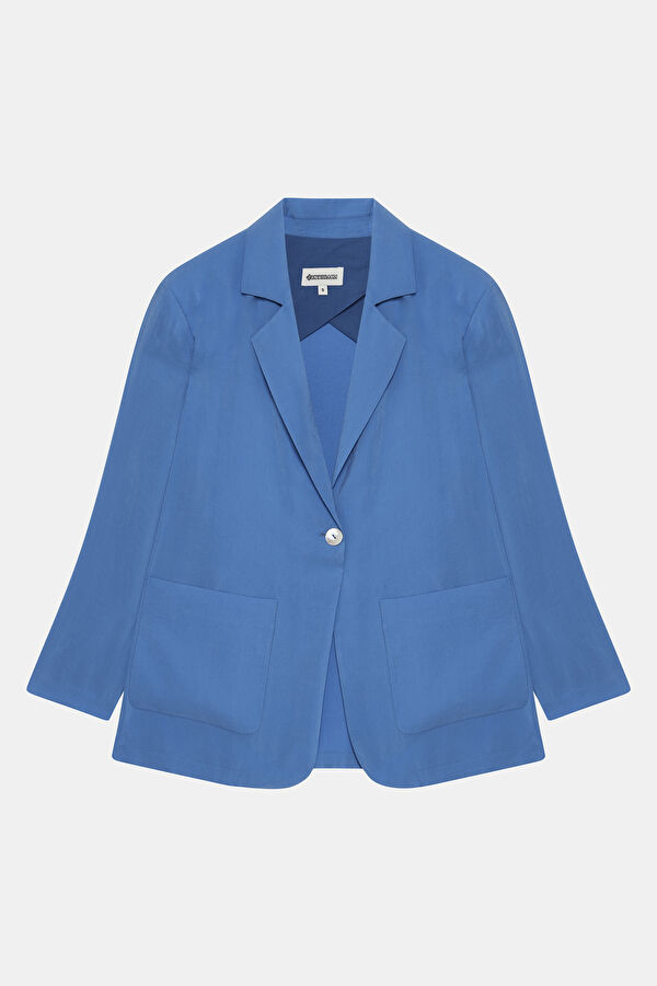 Women's Jacket with Blue Buttons