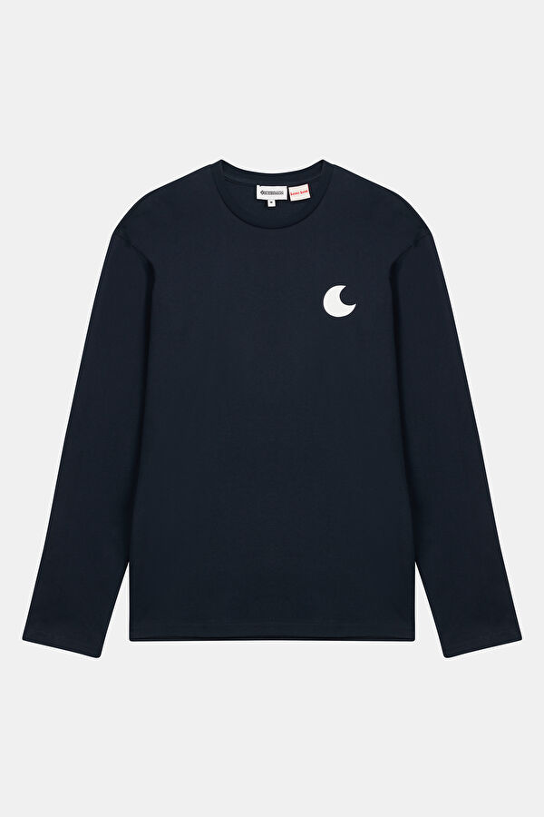 Navy Blue Printed Tshirt