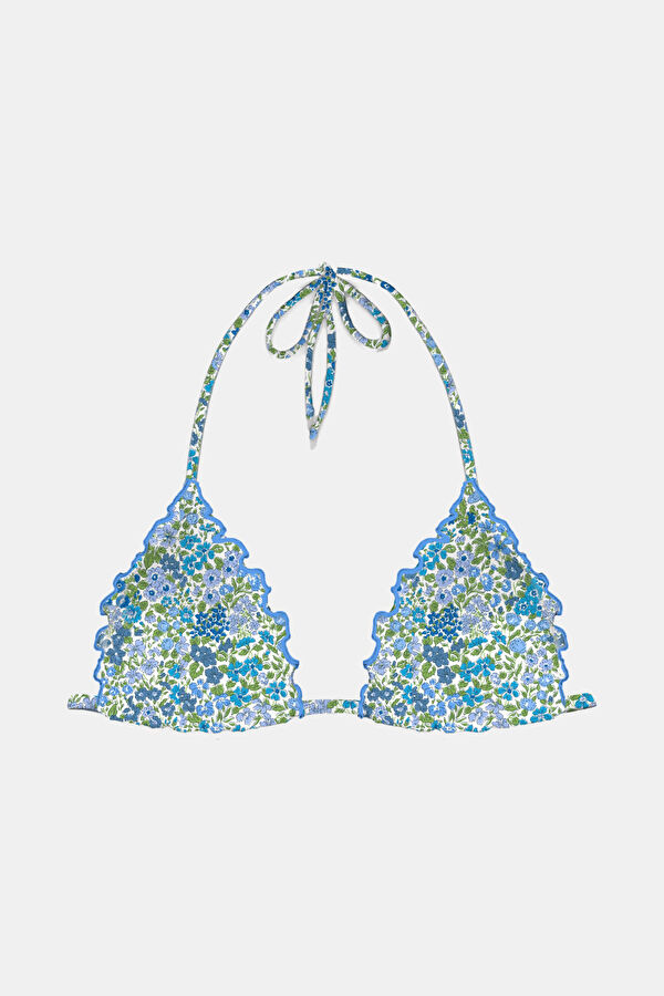 Mavi Desenli Bikini