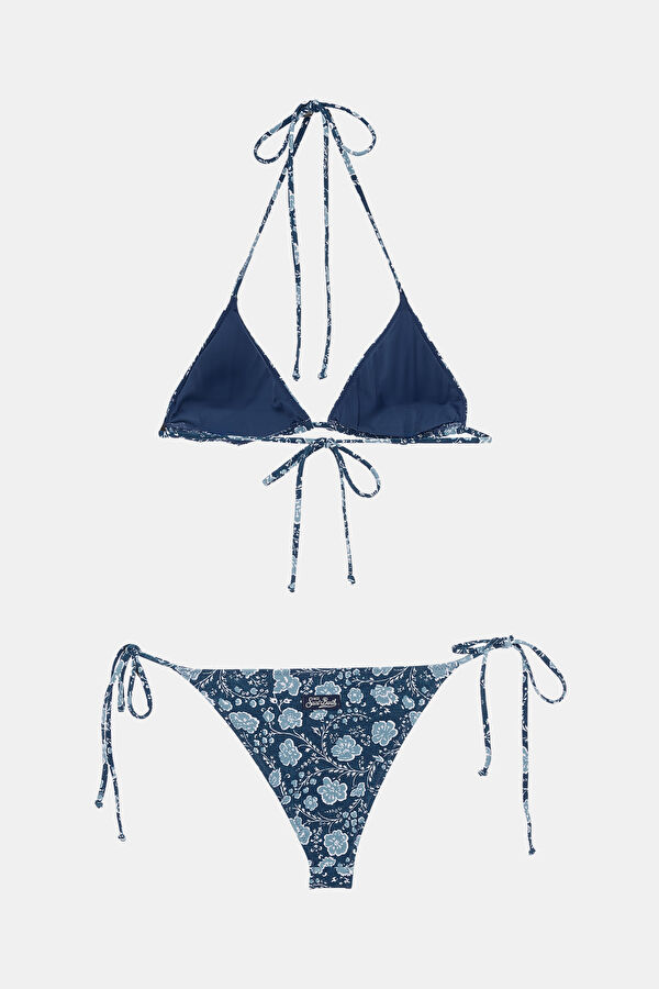 Lacivert Desenli Bikini 2